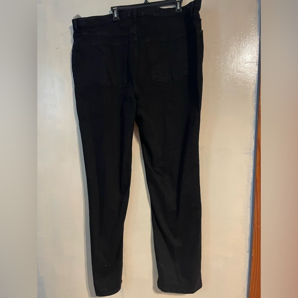 NWT Abercrombie and Fitch the 90s straight ultra high rise black jeans size 22L - Picture 4 of 7